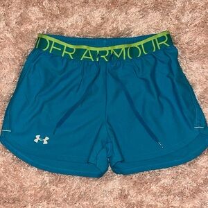 Under Armour Women's Teal Athletic Shorts